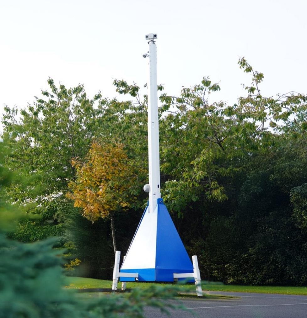 Ultra CCTV Tower on a large-scale site.