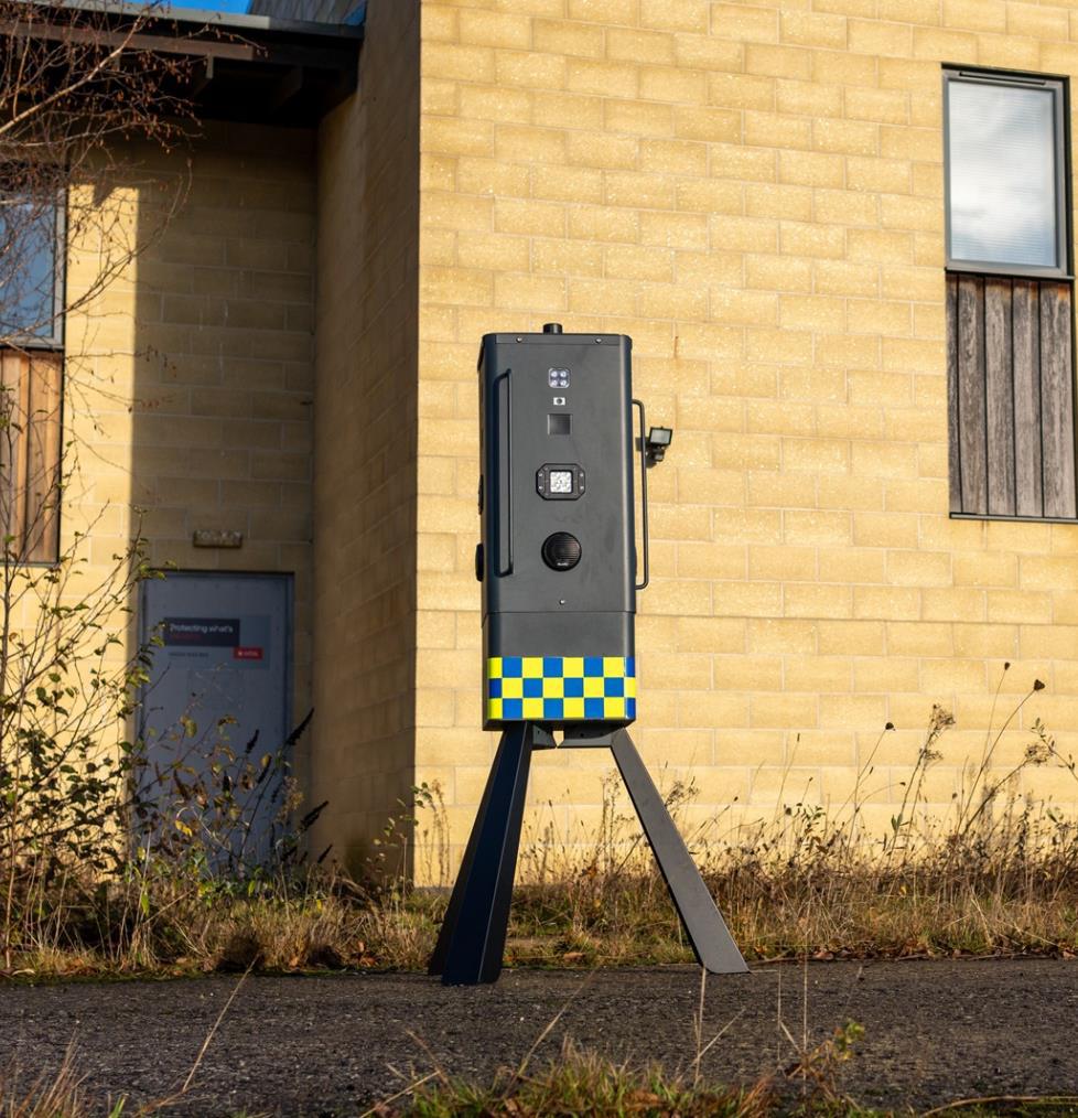Sentry Protect security unit in a rugged outdoor environment.